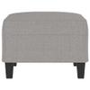 FAMIROSA Footstool Light Gray 27.6"x21.7"x16.1" Fabric,Weight:14.11lbs,349347 view 4