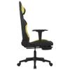 FAMIROSA Massage Gaming Chair with Footrest Black and Light Green Fabric,Weight:35.27lbs,345506 view 4