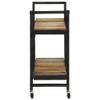 FAMIROSA Kitchen Trolley 34.2"x14.2"x31.9" Solid Reclaimed Wood,Weight:39.2lbs,321711 view 3