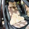 Car Headrest Pillow,plplaaoo Car Pillow, Car Interior Supplies, Soft Comfortable Car Pillow Cute Bear Style for Relieving Stress - Plush Material - Car Interior Supplies for Drivers(Brown1) view 2