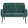 FAMIROSA Bench Dark Green 42.5"x31.1"x31.1" Velvet,Weight:31.53lbs,351416 view 3
