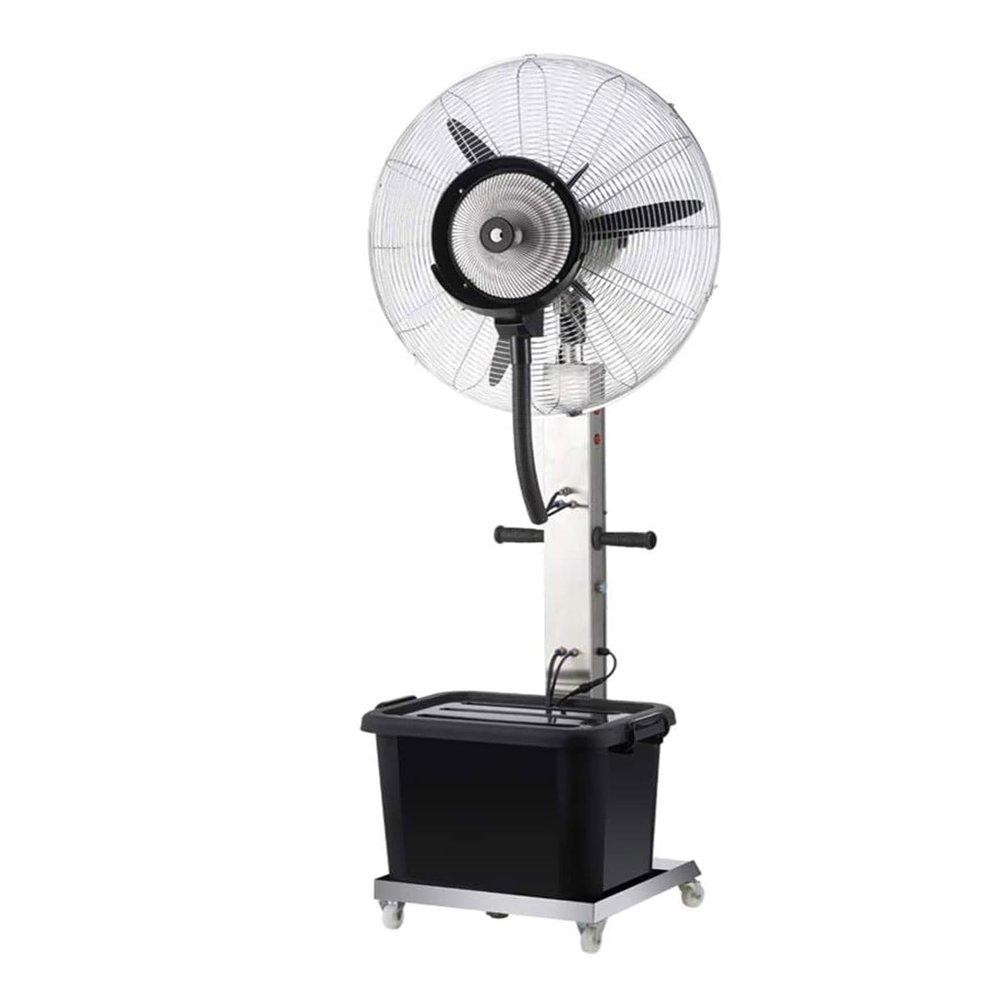 Pealihuy Mobile Industrial Misting Spray Fan Factory Cooling Floor Electric Fan High Power Commercial Atomization Oscillating Fan with Wheels/Pedestal/42L Water Tank (Size : 75CM)