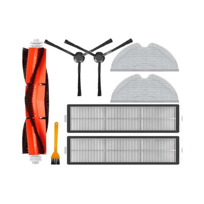 EtliN Compatible with Xiaomi Dreame D9, Dreame Bot L10 Pro, Trouver LDS Finder Replacement Spare Parts Accessories Main Side Brush Mop Hepa Filter (Color : Set G)