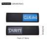 MECCANIXITY Dishwasher Magnet Clean Dirty Sign Black Framed Rectangle Blue-Gray,Optional Gum,Magnetic for Dishwasher Kitchen Accessories Indication view 2