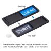 MECCANIXITY Dishwasher Magnet Clean Dirty Sign Black Framed Rectangle Blue-Gray,Optional Gum,Magnetic for Dishwasher Kitchen Accessories Indication view 4