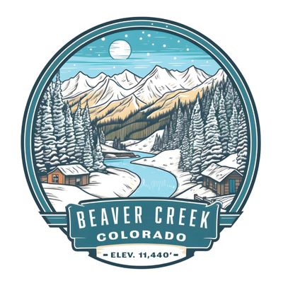 Beaver Creek Colorado Design B Souvenir Magnet 2-Inch