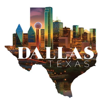 Dallas Texas Design C Souvenir Magnet 4-Inch