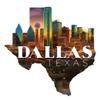 Dallas Texas Design C Souvenir Magnet 4-Inch view 1