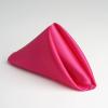 60 pcs 20-Inch Fuchsia Satin Dinner Napkins for Wedding Reception Catering Events Restaurant Kitchen Home Decoration view 4