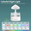 XMHSSFF Mushroom Humidifier,2-in-1 450ml Cloud Water Drip Humidifier and Essential Oil Diffuser with 7 Colors Lights,Snuggling Cloud Diffuser with Rain,Suitable for Bedroom Home Office,White view 3