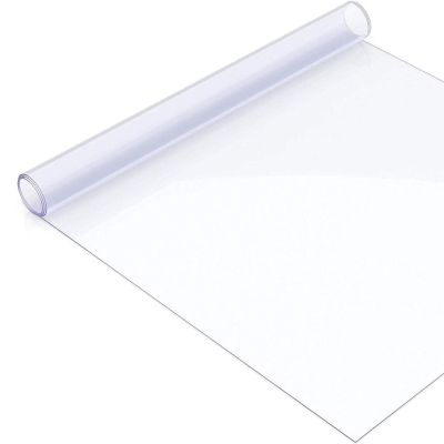 Drsyffsup Clear Plastic Carpet Protector Mat Waterproof Office Desk Pad Vinyl Dining Room Table Protector for Wood Furniture Kitchen Children's Bedroom (Size : 90x400cm-1)