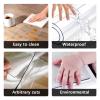 Drsyffsup Clear Plastic Carpet Protector Mat Waterproof Office Desk Pad Vinyl Dining Room Table Protector for Wood Furniture Kitchen Children's Bedroom (Size : 90x400cm-1) view 3