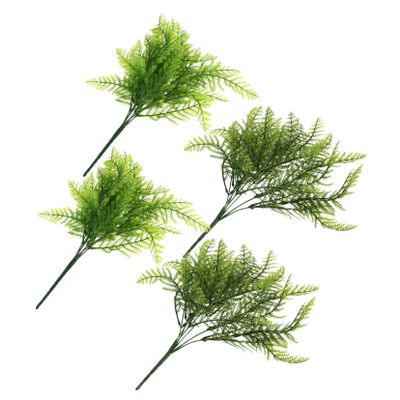 balacoo 4pcs Realistic Plastic Fish Tank Plants Fake Artificial Ferns for Aquarium Decoration
