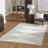 Unique Loom Chindi Cotton Collection Area Rug - Briah (3' 3" x 5' 1" Rectangle, White/ Black) view 1