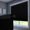 Boolegon No Drill Blinds for Windows Blackout Cellular Shades Cordless No Tools Honeycomb Blinds Pull Down Easy Install for Home and Office, Black, 38.5" W x 39" H view 1