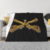 7th Cavalry Branch Wo Txt Cozy Up with Our Ultra-Soft Fleece Blanket - Perfect for Home and Travel 60"x50" view 1
