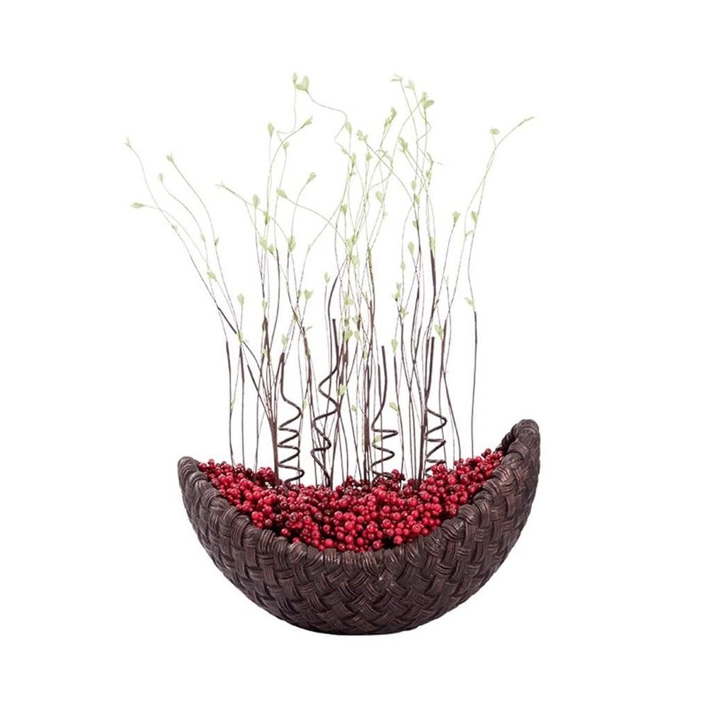 Chinese Simulation Tree Flower Basket Festive Wedding Simulation Flower Decoration Indoor Living Room Porch Green Plant Decorations
