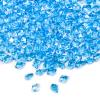 Featuman Blue Crystal Gems Plastic Jewels, 400 Pcs Fake Crystals Acrylic Gems Vase Fillers for Centerpieces, Fake Diamonds Plastic Ice Cubes for Board Gaming, Table Decor, Beach Theme Party view 1