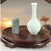 JYDQM Furniture Hand Carved Round Pedestal, Fish Tanks Jade Carving Ornaments Base, Craft Antique Collectible Ebony Wood Display Stand (Color : Inner Diameter, Size : 20cm) view 3
