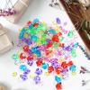 Featuman Purple Crystal Gems Plastic Jewels, 400 Pcs Fake Crystals Acrylic Gems Vase Fillers for Centerpieces, Fake Diamonds Plastic Ice Cubes for Board Gaming, Table Decor, Beach Theme Party view 4