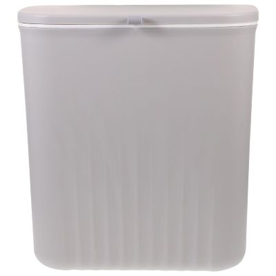 Alipis Decor Sheet Holder Hanging Trash Can Kitchen Compost Bin with Sliding Cover Under Sink Plastic Garbage Can Wall Mounted Lint Box Holder