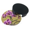 Beautiful Orchids 6-Piece Round Coaster, Anti-Scald and Anti-Smudge Home Essential, Used in Restaurants Kitchen Office view 4