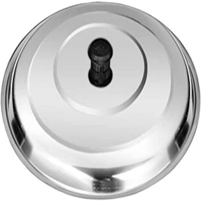 BAZAC Universal Pan Lid Stainless Steel Pot Lids Replacement Pans Pots Lid Cooking Pot Lid Frying Pan Cover Cookware Lids Silver Lid for Frying Pan-28cm