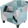Club Chair Slipcover 1 Piece Velvet Stretch Barrel Chair Covers Solid Color Tub Chair Slipcovers Spandex Armchair Sofa Cover Couch Furniture Protector Arm Chair Cover for Living Room (Color : #60) view 1