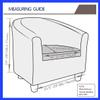 Club Chair Slipcover 1 Piece Velvet Stretch Barrel Chair Covers Solid Color Tub Chair Slipcovers Spandex Armchair Sofa Cover Couch Furniture Protector Arm Chair Cover for Living Room (Color : #60) view 4