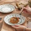 8in Ceramic Dinner Plates - Large Dessert, Salad Plate Set of 2/4/6 for Steak, Pasta, Dinnerware Sets - Porcelain Serving Dishes, Dishwasher, Microwave Safe (Color : 2Pcs) view 4