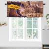 INSFBRB Brebasf Western Cowboy Boots Curtains Valance,Rod Pocket Valances for Windows for Kitchen Bedroom Bathroom Living Room 54x18inch2Pcs view 2