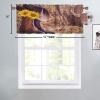 INSFBRB Brebasf Western Cowboy Boots Curtains Valance,Rod Pocket Valances for Windows for Kitchen Bedroom Bathroom Living Room 54x18inch2Pcs view 3