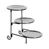 3 Layer Fruit Basket for Kitchen Countertop, Stainless Steel Fruit and Vegetable Basket, 3 Tire Fruit Basket Stand, Modern Multi Layer Fruit Snack Vegetable Storage Basket for Kitchen(Silvery) view 1