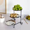 3 Layer Fruit Basket for Kitchen Countertop, Stainless Steel Fruit and Vegetable Basket, 3 Tire Fruit Basket Stand, Modern Multi Layer Fruit Snack Vegetable Storage Basket for Kitchen(Silvery) view 3