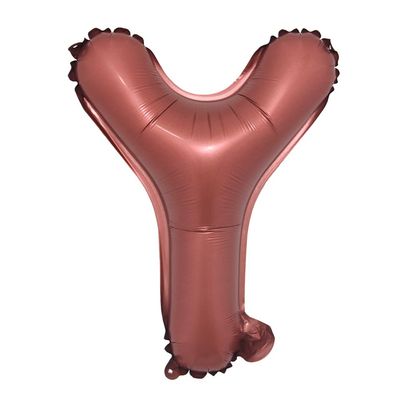 Chocolate Color Letter Number Foil balloons 1pc 16inch Alphabet Digital Inflatable Balloons Wedding birthday Party DIY Decorations (16 inch Chocolate Y)