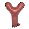Chocolate Color Letter Number Foil balloons 1pc 16inch Alphabet Digital Inflatable Balloons Wedding birthday Party DIY Decorations (16 inch Chocolate Y) view 1