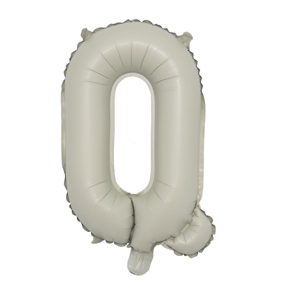 16 inch Cream Letter A to Z Alphabet Number 0-9 Foil Balloons Letter Birthday Party Wedding Decoration event & party supplies birthday balloons (16 inch Cream Q)