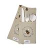 Cooksmart 2 Pack Modern Beige Metal Cutlery Holder | Tableware Cutlery Holder For Dining Table - Bumble Bees view 1