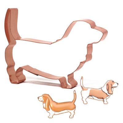 Basset Hound Cookie Cutter 4.75 Inch Handcrafted in USA by The Fussy Pup