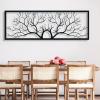 ICEWQOQU Tree Of Life Metal Wall Art, Tree Of Life Wall Hanging, Metal Branches Wall Decor, Branch Wall Decor, Wall Art for Living Room, Bathroom, Bedroom (47" x 16" | 118 x 40 cm, white) view 3