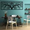 Tree of Life Metal Wall Art, Tree of Life Wall Art, Tree Branches Wall Decor, Oversize Metal Wall Hanging, Nature Lover Gift, Modern Home Deco, Housewarming Gift (74" x 27" | 188 x 68 cm (consist of 2 view 4