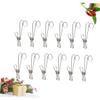 Cabilock 12PCS Stainless Steel Hanger Clips Wire Clip for Drying Metal Clothespins Multi-Purpose Windproof Clips for Clothesline view 4