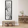 ICEWQOQU Tree of Life Metal Wall Decor, Metal Branches Wall Decor, Branch Vertical Wall Art, Tree of Life Wall Hanging, Wall Art for Living Room, Bathroom, Bedroom (47" x 16" | 118 x 40 cm, gold) view 3