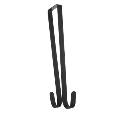 BESTOYARD Metal Hangers Christmas Wreath Hook Iron Front Door Double Sided Over Door Towel Rack