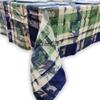 Sweet Us Berry Blossom Plaid Floral Vine Jacquard Cotton Tablecloth and One Gray Napkin, Floral Kitchen Dining Table Cloth, Table Cover for Indoor and Outdoors, Minty Meadow, 60 x 90 in view 4