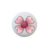 Cute as a Bug Country Valentine by tw - Farm Fresh Knobs Design Ceramic Cabinet Kitchen Bathroom Bedroom Furniture Handles or Pulls w/Glossy Finish 1.5 x 1.5 Inches (flower1) view 1
