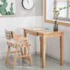 GMZ&KEHC Kids Study Chair, Made of Beech Wood, Children's Study Chair Learning Chair with Adjustable Pedal, Children's Dining Chair, 6 Level Height Adjustable,F view 2