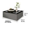 Smart Nightstand, Nightstand with Wireless Charging Station, Floating Nightstand, Smart Side Table, Night Stand with Led Lights, for Living Room, Bedroom (Color : White, Size : L-48CM/18.9IN) view 2