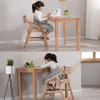 GMZ&KEHC Kids Study Chair with Adjustable Pedal, Made of Bent Wood,Ergonomic Design Sitting Posture Correction with Comfortable Backrest, 6 Level Height Adjustable,D view 4