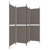 4 Panel Room Divider Wall Folding Privacy Screens with Metal Frame Freestanding Partition for Home Office Bedroom, Anthracite 78.7"x78.7" Fabric view 4